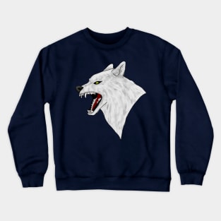 White wolf/Werewolf Crewneck Sweatshirt